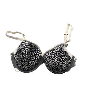 Kensie 36D Black White Houndstooth Balconette Bra